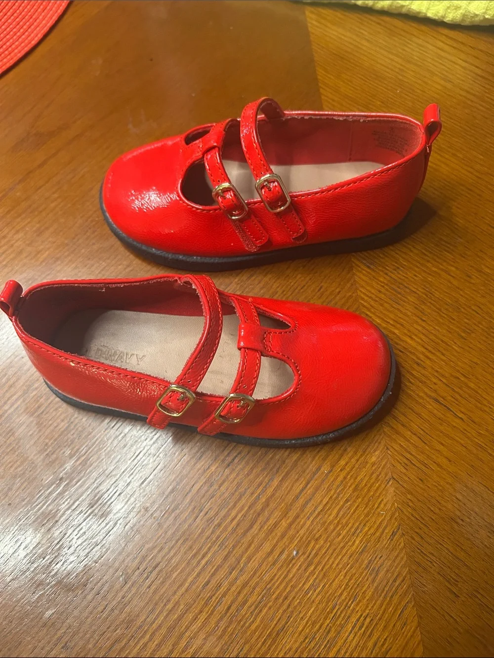 Classic Red Mary Jane Kids Shoes